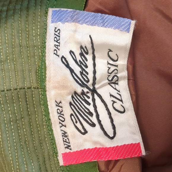 1960s Vintage Green Velvet Bucket Hat Mr. John Classic Paris New York - Picture 4 of 9